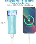 withthesun Nano Face Mister, Facial Steamer, USB Rechargeable Cool Mist Sprayer - Image 4