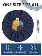 Years calm Men Shower Cap Reusable Waterproof, Dual-Layer Design, Double-Sided - Image 5