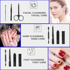 QURIPE 7pcs Manicure Set, Nail Clippers Kit, Stainless Steel Manicure Kit - Image 2