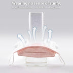 Borje KN95 Face Masks for Adults 50 Pack, 5-Ply Pink Disposable Face Mask - Image 7