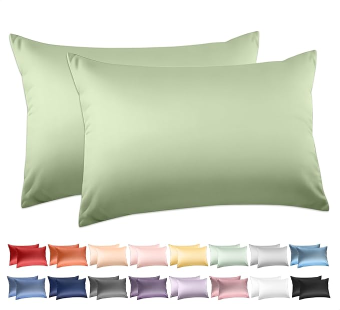 100% Cotton King Pillowcases Set of 2, Deep Dream 600 Thread Count Pillow Cases by DeepDream