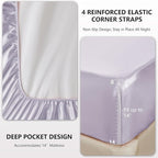 CozyLux Satin Sheets King Size Sheet Set - Image 4