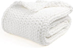 YnM Velvet Weighted Blanket, Handmade Chunky Knitted Design, Soft and Cozy by YNM
