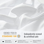 LuxClub Queen Sheet Set, Deep Pocket Cooling Bed Sheets, Soft Hotel Luxury - Image 5