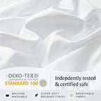 LuxClub 4 PC Full Size Sheet Set Bed Sheets Deep Pockets 18" Wrinkle Free - Image 5