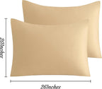 NTBAY Standard Pillow Cases Set of 2, 2 Pack Brushed Microfiber 20x26 Pillow - Image 7