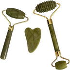 Jade Roller and Gua Sha Set 2, Gua Sha Facial Tools, Face Roller, Jade Roller by Unknown