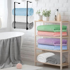HOMEXCEL 6 Pack Bath Towel Set, Microfiber Ultra Soft Highly Absorbent Bath - Image 7