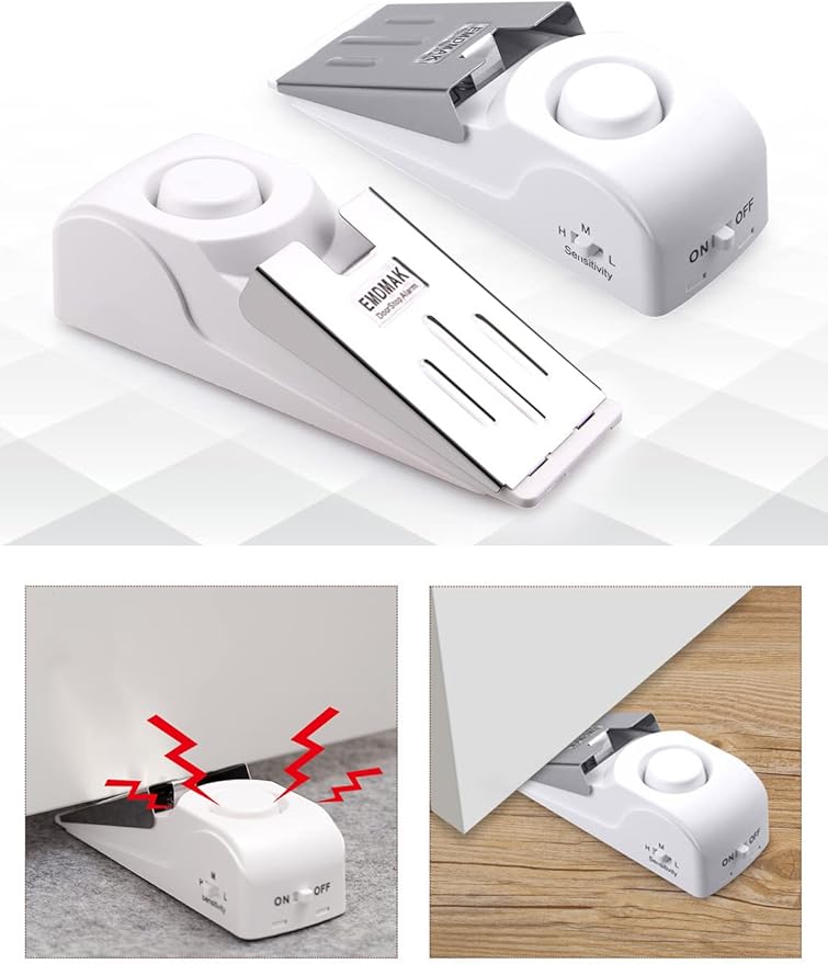 EMDMAK Door Stop Alarm with 120DB Siren Door Stop - Image 5