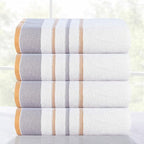 CASA COPENHAGEN White Bay 4Pcs 100% Egyptian Cotton Designer Hand Towels Gift - Image 3
