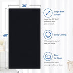 HOMEXCEL Bath Towel Set Pack of 4, 30 x 60 Inches Large Microfiber Bath Towels - Image 4