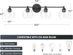 VONLUCE Bathroom Light Fixtures, 4-Light Bathroom Vanity Light - Image 5