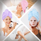 AIDEA Microfiber Hair Towel, Open Wide-End Hair Towels, Super Absorbent Hair - Image 8