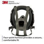 3M Full Facepiece Reusable Respirator 6700, Large Lens, ANSI High Impace Eye - Image 4