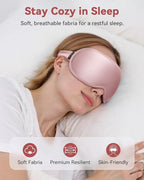 Weighted Blackout Sleep Mask for Women, 3D Contoured Zero Eye Pressure - Image 7