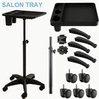 Salon Rolling Tray, Height Adjustable Tattoo Tray Rolling Cart, Storage Utility - Image 4