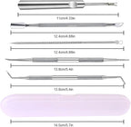 jindian Ingrown Toenail Pedicure Tool Kit Nail File and Nail Lifter Pusher - Image 2