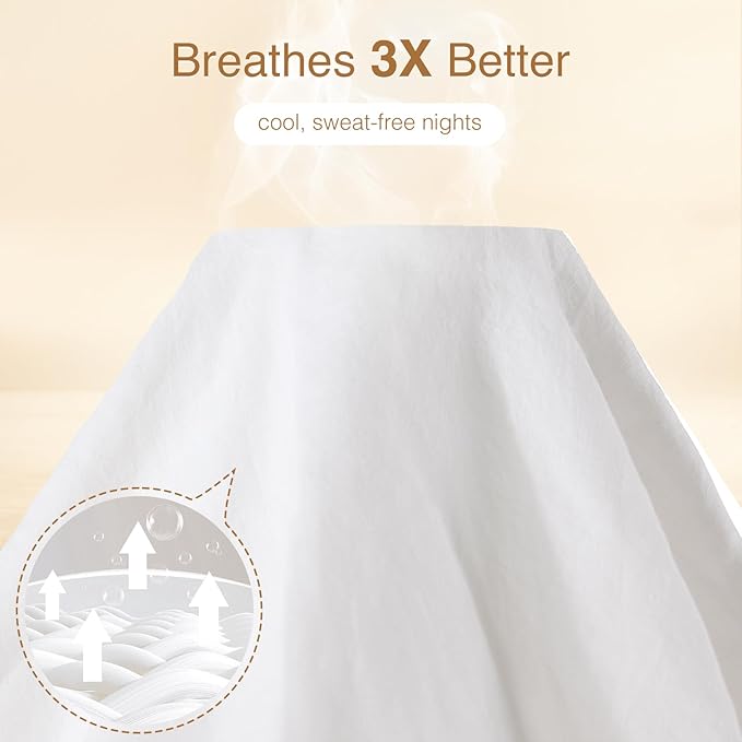 SONORO KATE 100% French Linen Duvet Cover King Size, Soft Breathable - Image 3