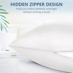 Silk Pillow Cases 2 Pack King Size Mulberry Silk Pillowcase Set of 2 - Image 5