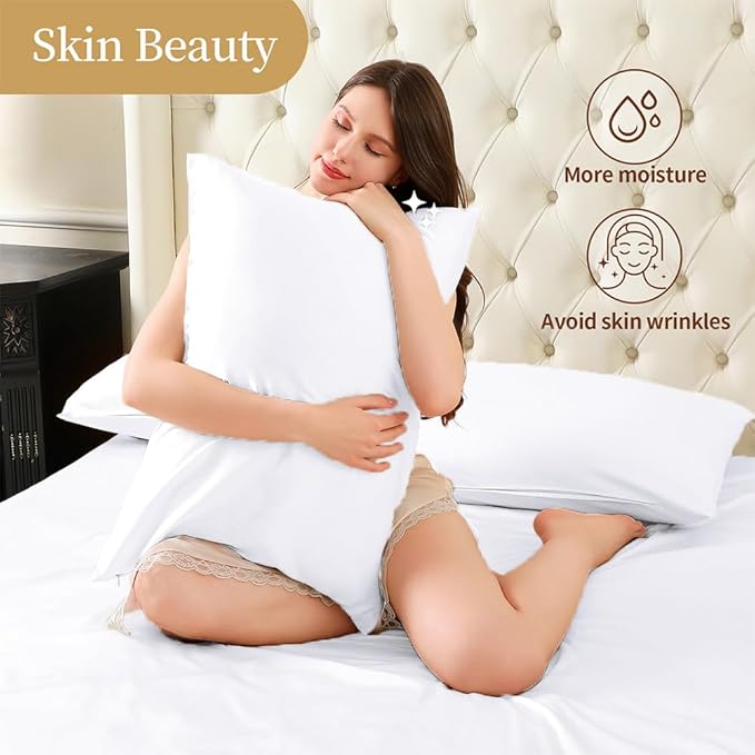 Mulberry Silk Pillowcase for Hair and Skin Standard Size 20"X 26" - Image 6