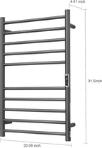 Heated Towel Racks for Bathroom, Wall Mounted Electric Towel Warmer Racks - Image 4