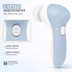 COSLUS Facial Cleansing Brush Silicone Face Scrubber: 7 in 1 FBS-D Electric - Image 8