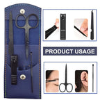 Manicure Set, Professional Men/Women Nail Clippers Kit 4PCS， Stainless Steel - Image 3
