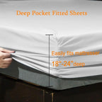 SONORO KATE Bed Sheet Set Super Soft Microfiber 1800 Thread Count Luxury - Image 3