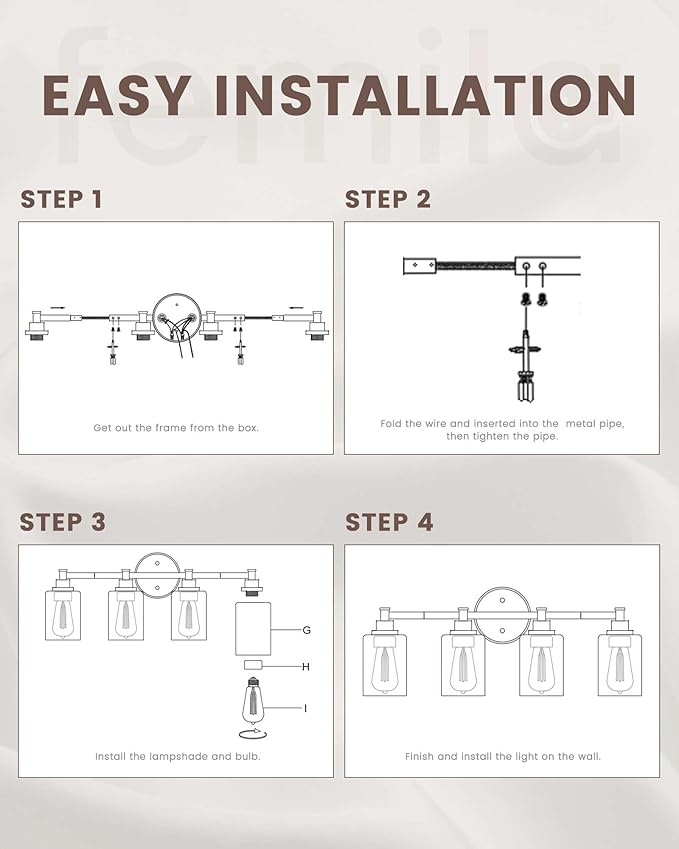 FEMILA 32" Bathroom Light Fixtures, Oil Rubbed Bronze Vanity Light, 5 Light - Image 5