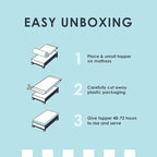 Mellow 3 Inch 5-Zone Memory Foam Mattress Topper, Soothing Lavender Infusion - Image 8