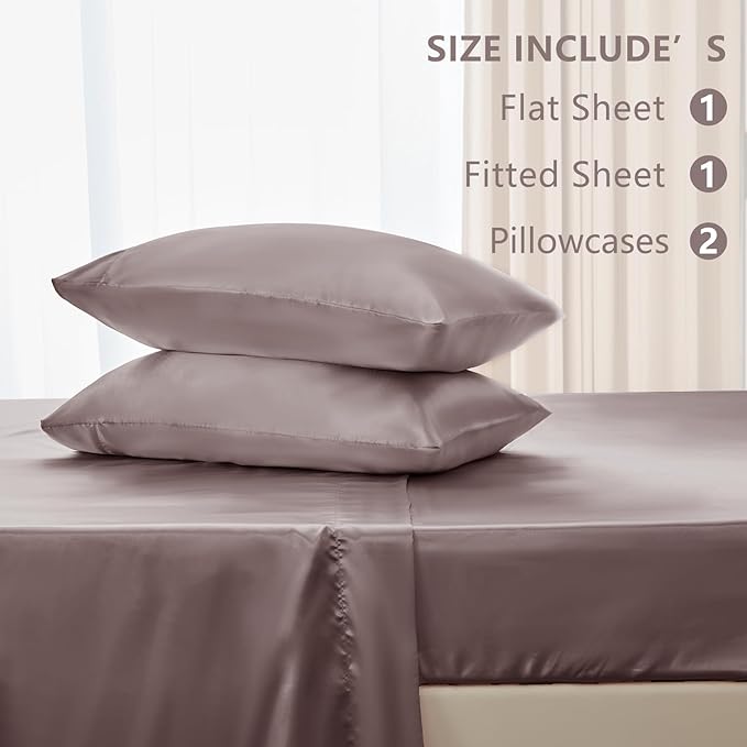 CozyLux Satin Sheets Full Size Sheets - Image 6