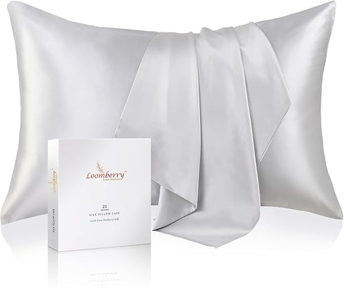 100% Pure Mulberry Silk Pillowcase by LOOMBERRY