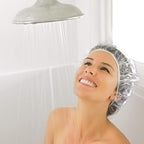Auban Disposable Shower Caps, Plastic Clear Hair Cap - Image 9
