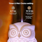 Owl Ceramic Aromatherapy Diffuser INRORANS 160ml Stone ultrasonic Cool Mist - Image 3