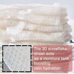 EWG Verified Kombucha Sheet Mask Lyocell 3D Snow Crystal Sheet Fermented Bifida - Image 3