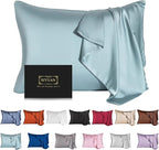 Mulberry Silk Pillowcase for Hair and Skin, Standard Size Cooling Silk Pillow by SIYUAN