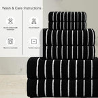 CASA COPENHAGEN Ecstatic 6Pcs 100% Egyptian Cotton Large Designer Towels Gift - Image 6