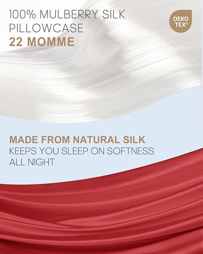 THXSILK 22 Momme Pure Mulberry Silk Pillowcase - Image 2