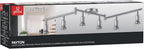 Globe Electric 59351 Payton 6-Light Foldable Track Lighting, Matte Silver - Image 14