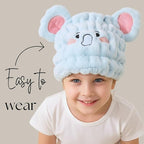 Microfiber Hair Towel Wrap for Kids, Absorbent Quick Girls Boys Hair Drying - Image 2