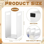 LEIFIDE Set of 2 Interlocking Towel Organizer Metal Bathroom Towel Storage Rack - Image 3