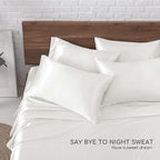 MR&HM Satin Bed Sheets, Queen Size Sheets Set - Image 5