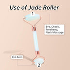 Opal Gua Sha and Face Roller, Real Jade Gua-Sha Stone Facial Tools Set - Image 6