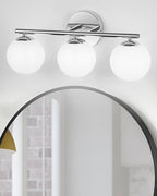 Globe Bathroom Light Fixtures Chrome Vanity Light by foucasalLighting