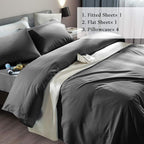 SONORO KATE Bed Sheet Set Super Soft Microfiber 1800 Thread Count Luxury - Image 2