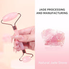 Jade Roller & Gua Sha Set for Face – 4PCS Natural Facial Massage Tools Kit - Image 3