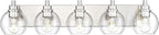 Bathroom Light Fixtures, 5 Light Brushed Nickel Vanity Light, 32 Inch Modern by Metwet