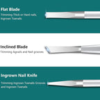 Pedicure Tools for Feet, Ingrown Toenail Treatment, Ingrown Toenail Removal Kit - Image 8