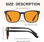 hunsquer Blue Light Glasses for Woman/Men Computer Blue Light Glasses - Image 4
