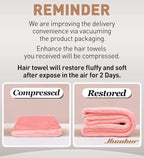 Hicober Microfiber Hair Towel, 3 Packs Hair Turbans - Image 8